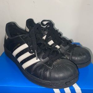 Black Adidas Superstars